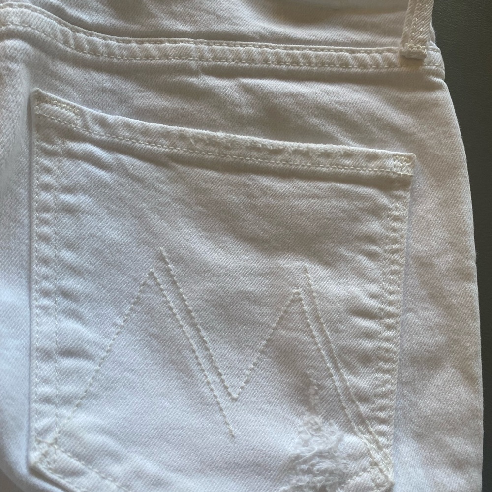 MOTHER Women's Crisp White  Jeans - Picture 7 of 10